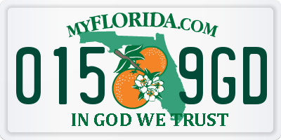 FL license plate 0159GD