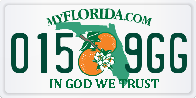 FL license plate 0159GG