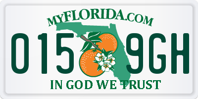 FL license plate 0159GH