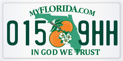 FL license plate 0159HH