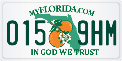 FL license plate 0159HM