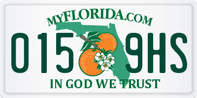 FL license plate 0159HS