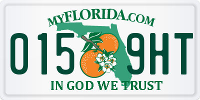 FL license plate 0159HT