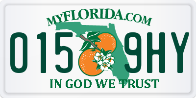 FL license plate 0159HY