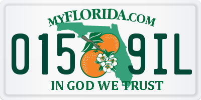 FL license plate 0159IL