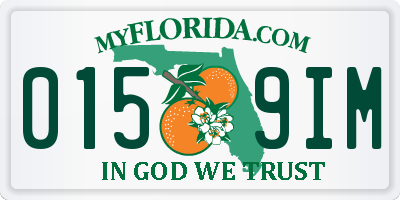 FL license plate 0159IM