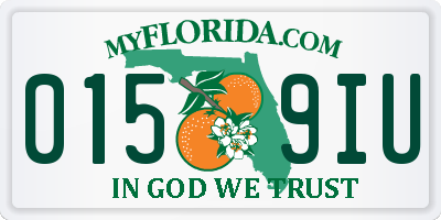FL license plate 0159IU
