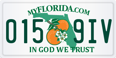 FL license plate 0159IV
