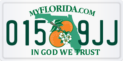 FL license plate 0159JJ