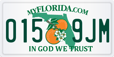 FL license plate 0159JM