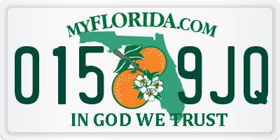 FL license plate 0159JQ