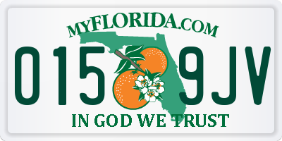FL license plate 0159JV