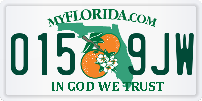FL license plate 0159JW