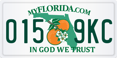 FL license plate 0159KC