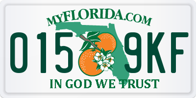 FL license plate 0159KF