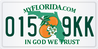 FL license plate 0159KK