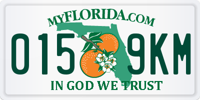 FL license plate 0159KM