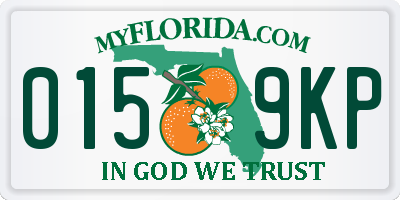 FL license plate 0159KP