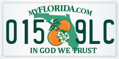 FL license plate 0159LC