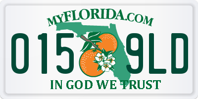 FL license plate 0159LD