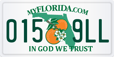 FL license plate 0159LL