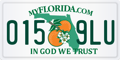 FL license plate 0159LU