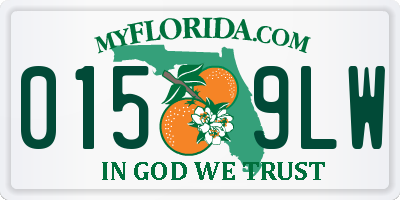 FL license plate 0159LW