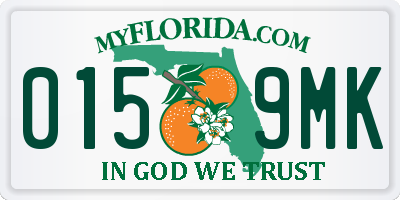 FL license plate 0159MK