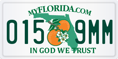 FL license plate 0159MM