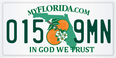 FL license plate 0159MN