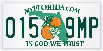 FL license plate 0159MP