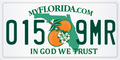 FL license plate 0159MR