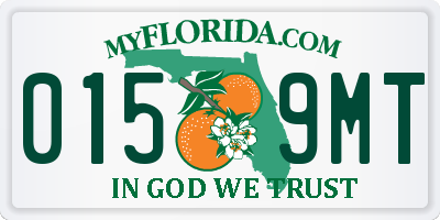 FL license plate 0159MT