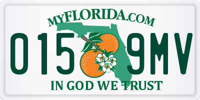 FL license plate 0159MV