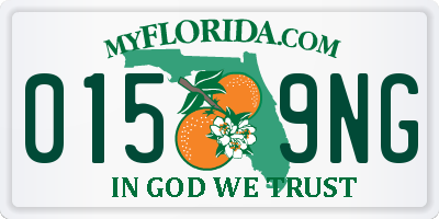 FL license plate 0159NG