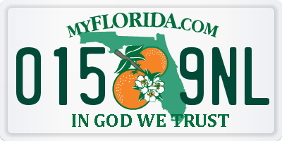 FL license plate 0159NL
