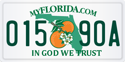 FL license plate 0159OA