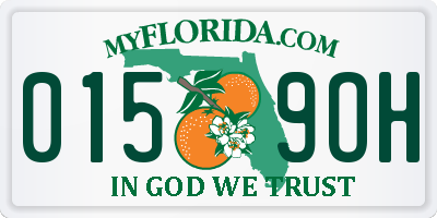 FL license plate 0159OH