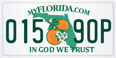 FL license plate 0159OP