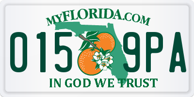 FL license plate 0159PA