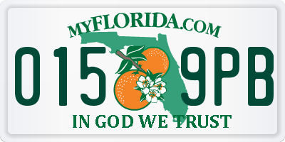 FL license plate 0159PB