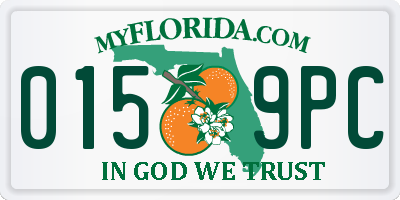 FL license plate 0159PC