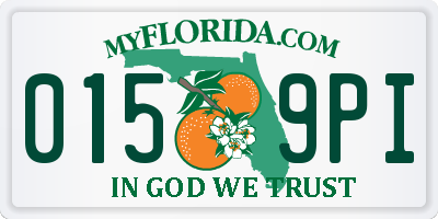 FL license plate 0159PI