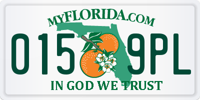 FL license plate 0159PL