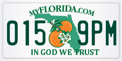 FL license plate 0159PM