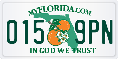 FL license plate 0159PN