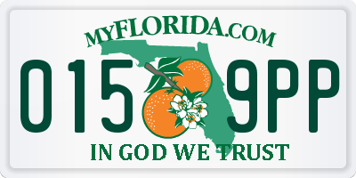FL license plate 0159PP