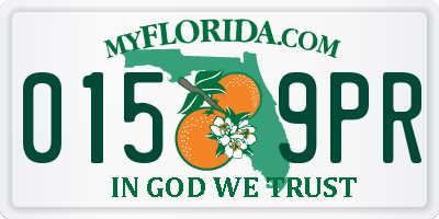 FL license plate 0159PR