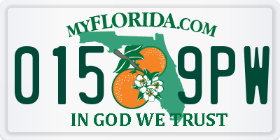 FL license plate 0159PW