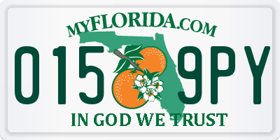 FL license plate 0159PY